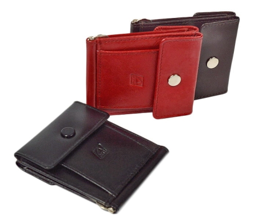 Banknotówka, portfel skórzany TSHC4108/S4/BK