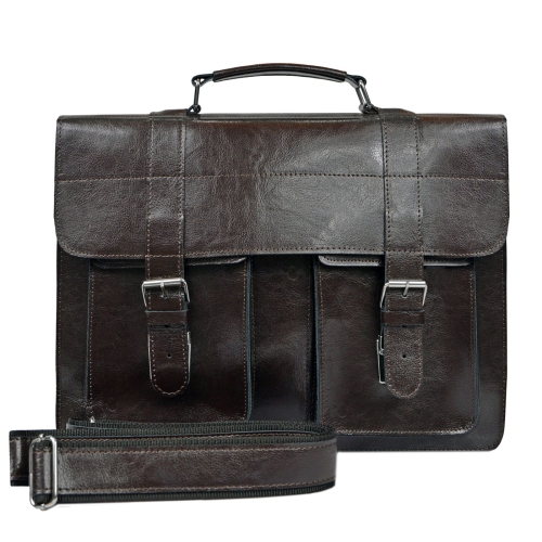 brązowa teczka skórzana TSM11/03L