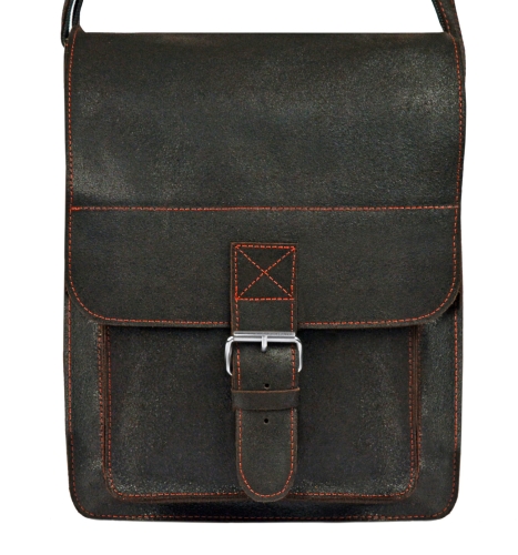 brązowa listonoszka, skórzana torba na ramię  a-art TSM15/02