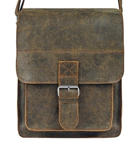 Listonoszka, Torba skórzana na ramię  w stylu vintage