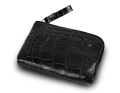 Etui ze skóry croco - mieści karty, banknoty lub klucze