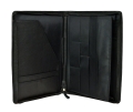 czarna aktówka skórzana mieści format A4