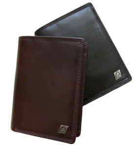 Portfel skórzany męski mieści dowód rejestracyjny