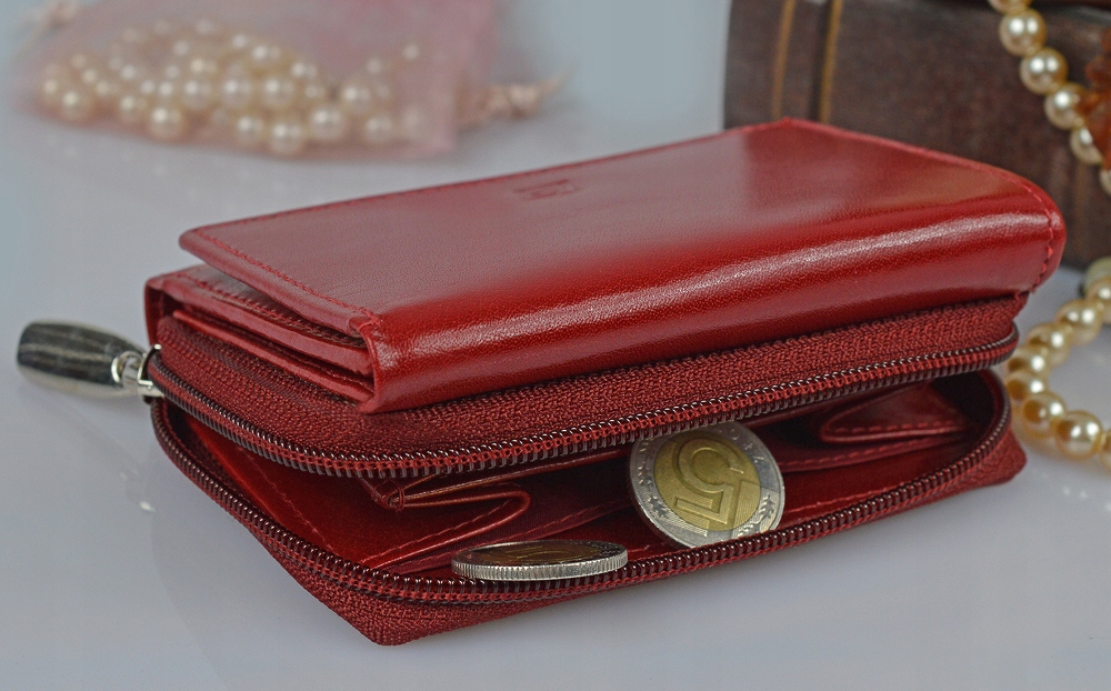 portfel skórzany z ochroną kart RFID STOP model F08/104R